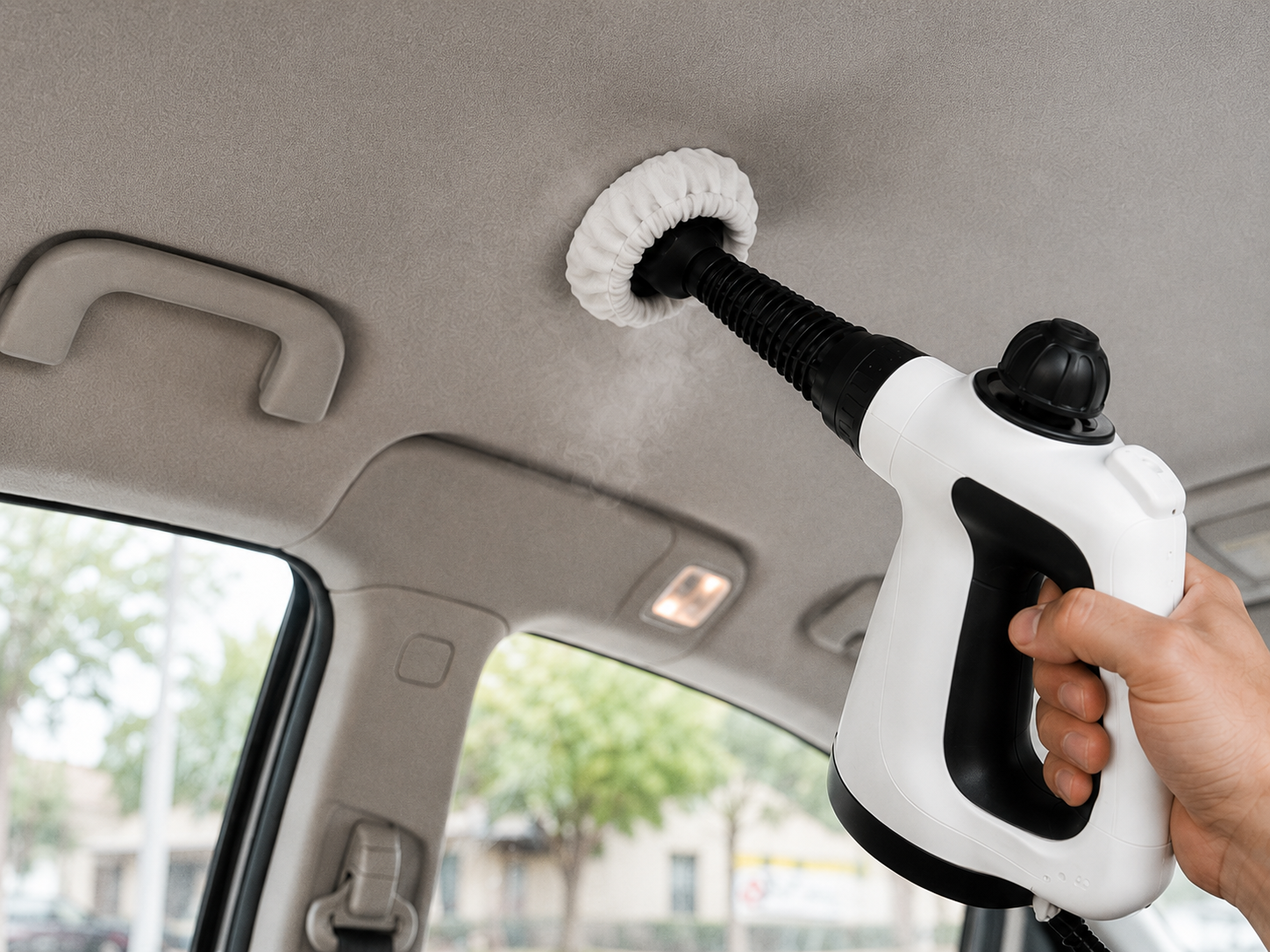 Limpador a Vapor Automotivo — limpeza teto